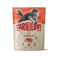 CARNILOVE True Fresh Beef Adult Cat LB sausas pašaras didelių veislių katėms su jautiena, 400 g