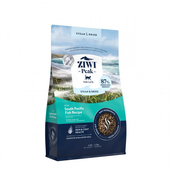 ZIWI Peak Steam&Dried Cat Fish sausas pašaras katėms su žuvimi, 2,2 kg  