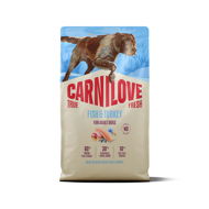 CARNILOVE True Fresh Fish&Turkey Adult sausas pašaras suaug. šunims su žuvimi ir kalakutiena, 4 kg