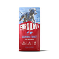 CARNILOVE Active Salmon&Turkey Adult Large Breed sausas pašaras d.veislių šunims su lašiša, 12 kg