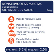 CLUB 4 PAWS Premium konservuotas pašaras su vištiena sterilizuotoms suaugusioms katėms, 80 g