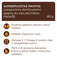 CLUB 4 PAWS Premium konservuotas pašaras su kalakutiena suaugusioms sterilizuotoms katėms, 80 g