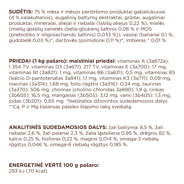 CLUB 4 PAWS Premium konservuotas pašaras su kalakutiena suaugusioms sterilizuotoms katėms, 80 g