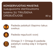 CLUB 4 PAWS Premium konservuotas pašaras su triušiena drebučiuose sterilizuotoms katėms, 80 g