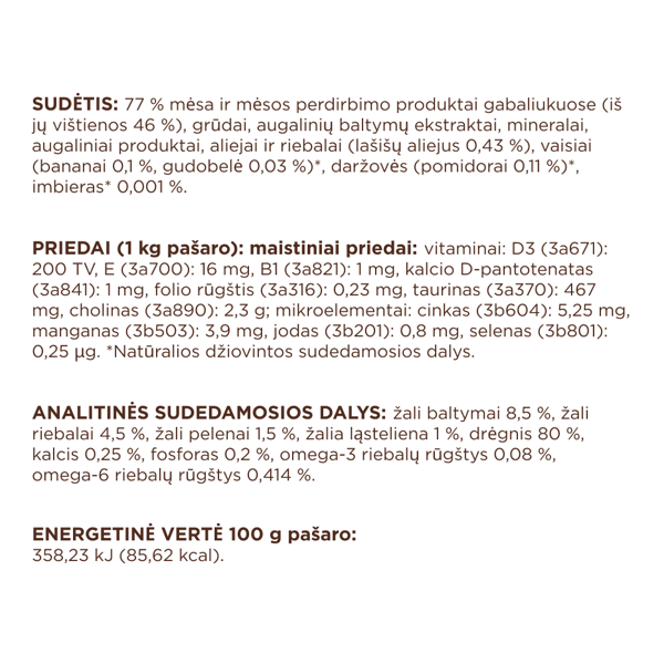 CLUB 4 PAWS Premium konservuotas pašaras palengvinantis plaukų sąvėlų šalinimą, 80 g