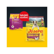 JOSERA Mini Chicken+Rice sausas pašaras mažų veislių šunims, 900g