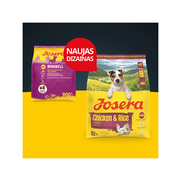 JOSERA Mini Chicken+Rice sausas pašaras mažų veislių šunims, 900g