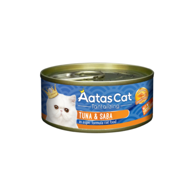 AATAS Tantalizing Tuna & Saba konservai katėms su tunu ir skumbre drebučiuose 80 g