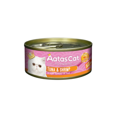 AATAS Tantalizing Tuna & Shrimp konservai katėms su tunu ir krevetėmis drebučiuose 80 g