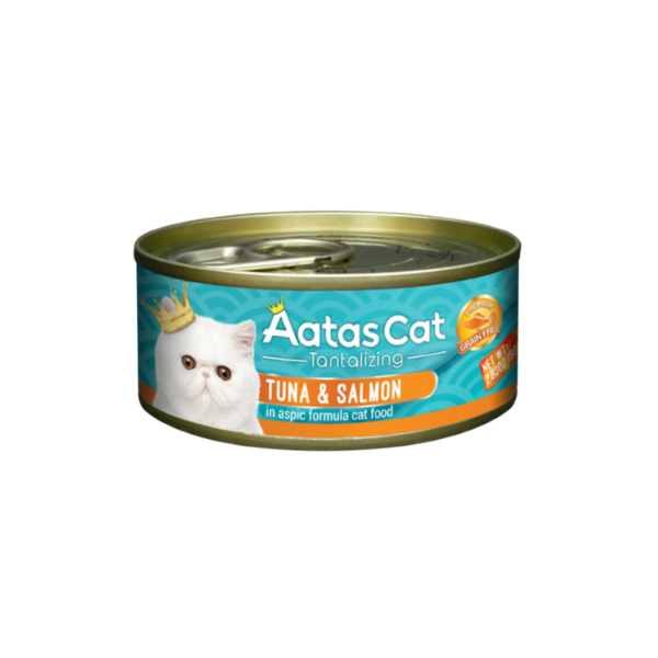 AATAS Cat Tantalizing Tuna&Salmon konservai katėms su tunu ir lašiša, 80 g