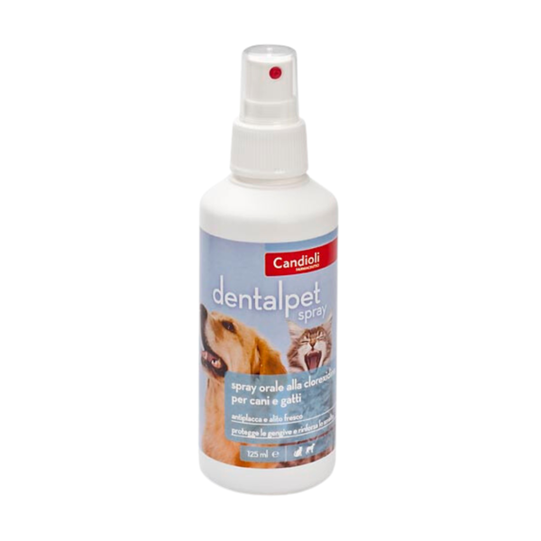 CANDIOLI DentalPet burnos purškalas su chlorheksidinu, šunims ir katėms, 125 ml