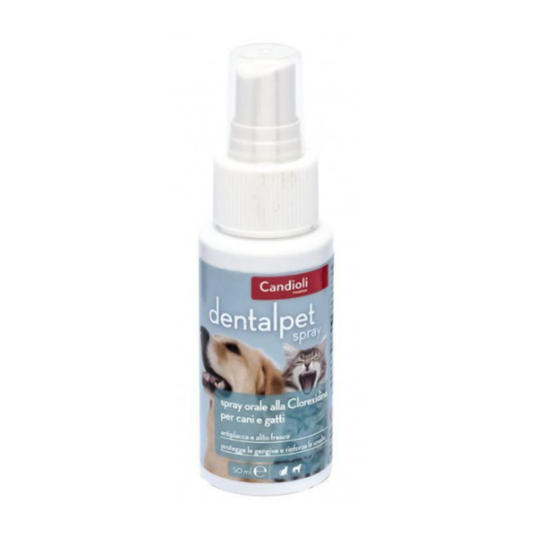 CANDIOLI DentalPet burnos purškalas su chlorheksidinu, šunims ir katėms, 50 ml 