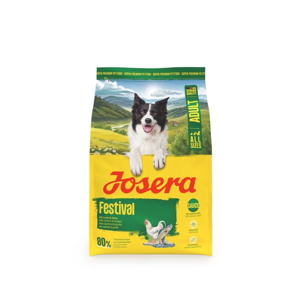 JOSERA Festival sausas pašaras šunims su lašiša, 3 kg