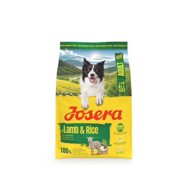 JOSERA A/S Lamb & Rice sausas pašaras šunims su ėriena ir ryžiais, 3 kg