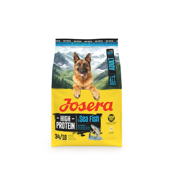 JOSERA High Protein Adult Sea Fish sausas pašaras suaugusiems šunims su žuvimi, 3 kg