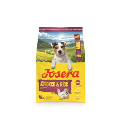 JOSERA Mini Chicken and Rice sausas pašaras mažų veislių šunims su paukštiena, 3 kg