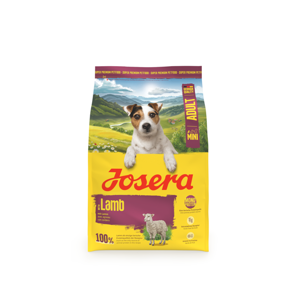 JOSERA Mini Lamb begrūdis sausas pašaras mažų veislių šunims su ėriena, 3 kg