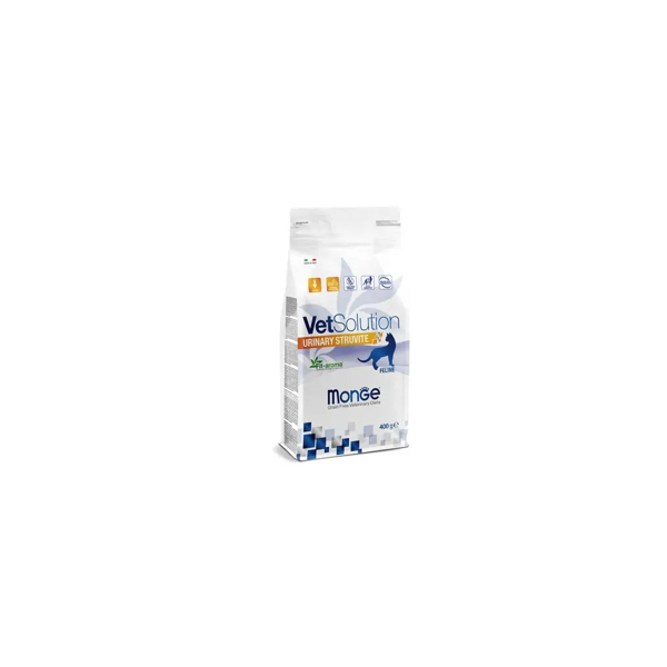 MONGE VetSolution Urinary Struvite sausas pašaras katėms, 400 g