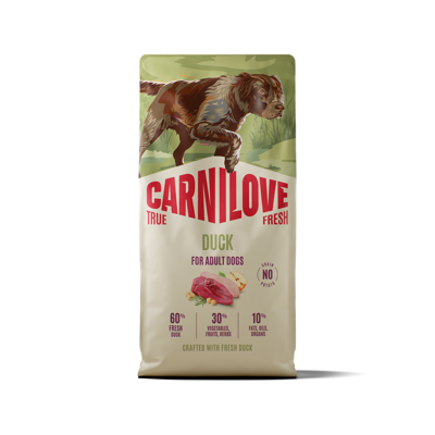CARNILOVE True Fresh Duck Adult sausas pašaras suaugusiems šunims su antiena, 12 kg