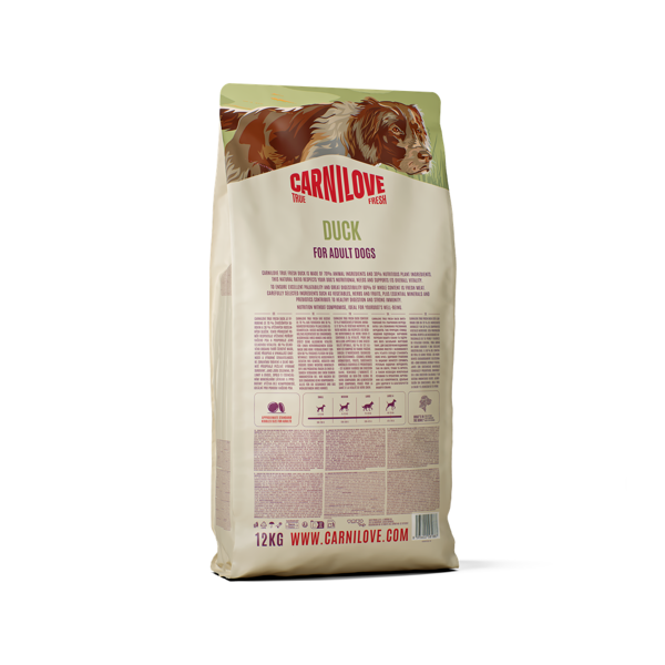 CARNILOVE True Fresh Duck Adult sausas pašaras suaugusiems šunims su antiena, 12 kg