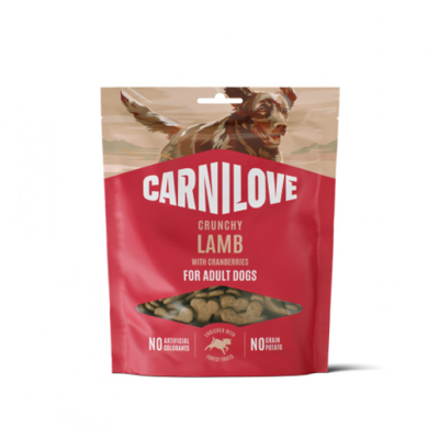 CARNILOVE Lamb with Cranberries skanėstas šunims su ėriena 200 g