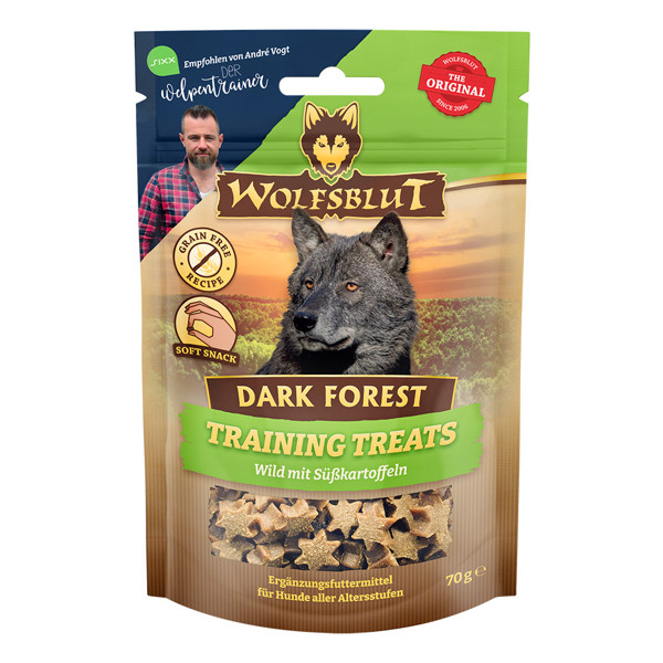 WOLFSBLUT Dark Forest su elniena dresūros skanėstai, 70 g