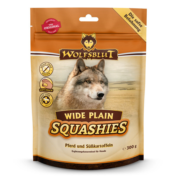 WOLFSBLUT Squashies Wide Plain su arkliena skanėstai, 300 g