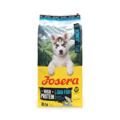 JOSERA High Protein Junior Sea Fish sausas pašaras jauniems šunims su žuvimi, 12,5 kg