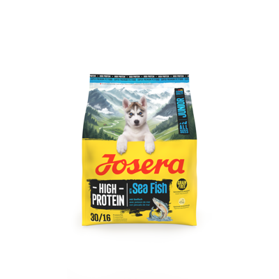 JOSERA High Protein Junior Sea Fish sausas pašaras jauniems šunims su žuvimi, 900 g