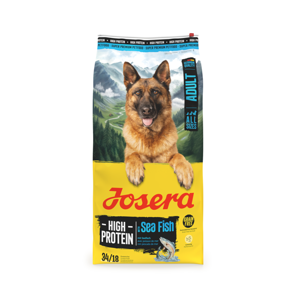 JOSERA High Protein Adult Sea Fish sausas pašaras suaugusiems šunims su žuvimi, 12,5 kg