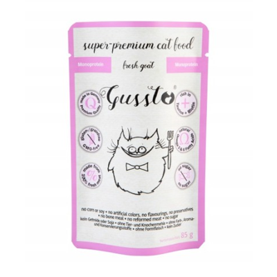 GUSSTO Fresh Goat konservai katėms- su ožkiena, 85g