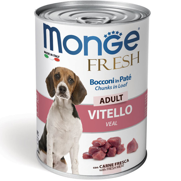 MONGE Fresh konservai šunims su veršiena, 400 g