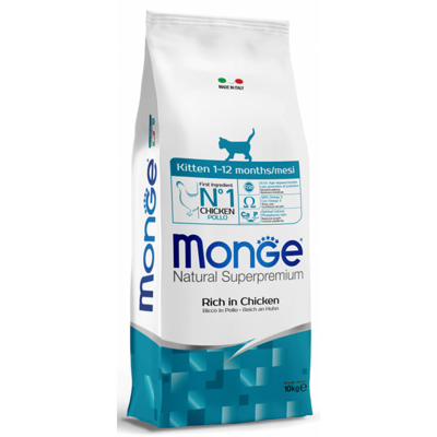 MONGE Kitten sausas maistas kačiukams, 10 kg
