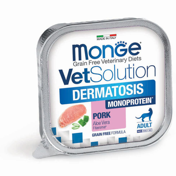 MONGE VetSolution Dermatosis konservai katėms, 100 g