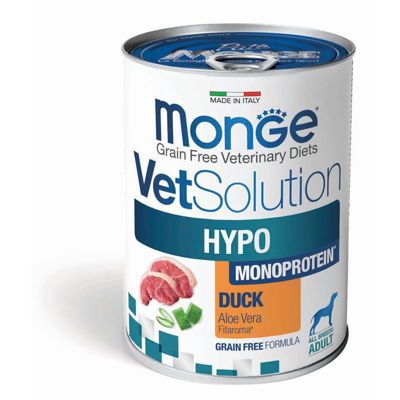 MONGE VetSolution HYPO MONO konservai šunims su antiena, 400 g