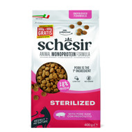 SCHESIR Animal Monoprotein Formula Sterilized ham maistas steril. katėms su kumpiu, 300g+100g