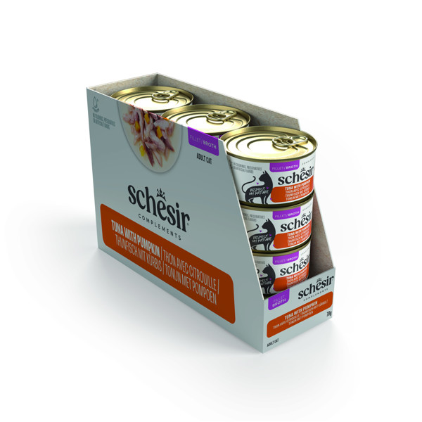 SCHESIR Complements Tuna with pumpkin sriuba katėms su tunu ir moliūgu, 70g 