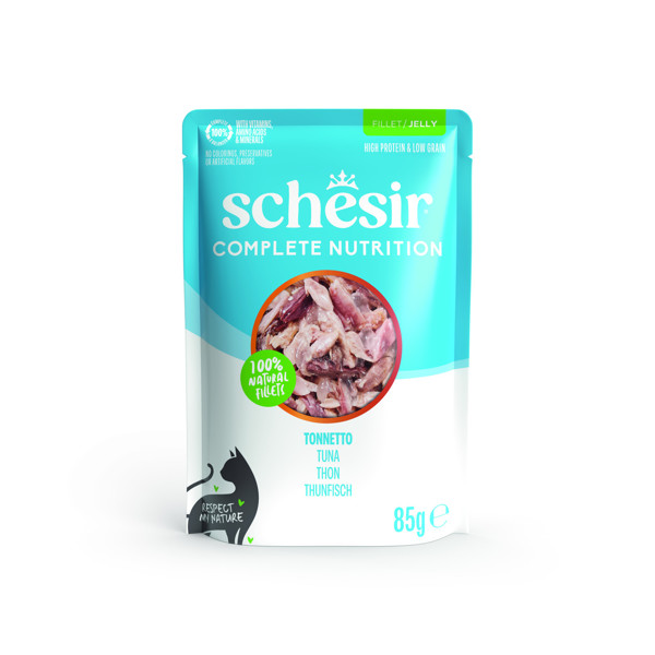 SCHESIR Complete Nutrition Tuna skanėstas katėms su tunu, 85g