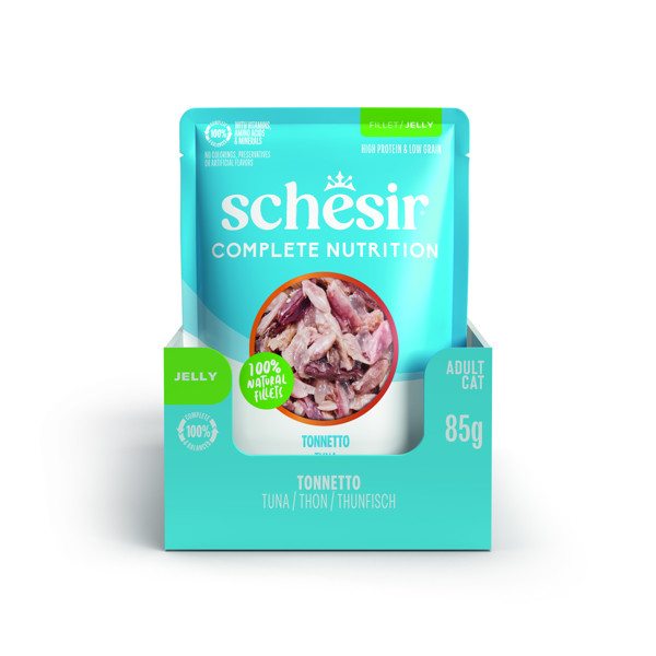 SCHESIR Complete Nutrition Tuna skanėstas katėms su tunu, 85g