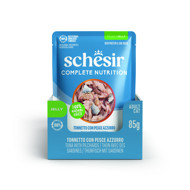 SCHESIR Complete Nutrition Tuna with pilchards skanėstas katėms su tunu ir sardinėmis, 85g