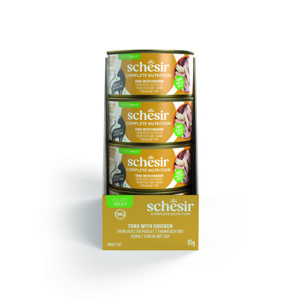 SCHESIR Complete Nutrition Tuna with chicken konservai katėms su tunu ir vištiena, 85g