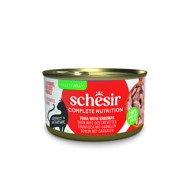 SCHESIR Complete Nutrition Tuna with shrimps konservai katėms su tunu ir krevetėmis, 85g