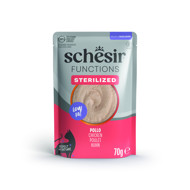 SCHESIR Functions Sterilized Chicken skanėstas sterilizuotoms katėms su vištiena, 70g
