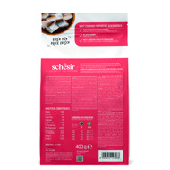 SCHESIR Monoprotein Formula Sterilized Fish sausas maistas sterelizuotoms katėms su žuvim, 300g+100g