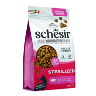 SCHESIR Monoprotein Formula Sterilized ham sausas maistas steril. katėms su kumpiu, 1,5kg