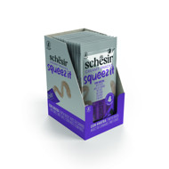 SCHESIR Squeez It Duck kreminis skanėstas katėms su antimi, 4x15g
