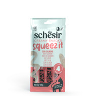 SCHESIR Squeez It Salmon kreminis skanėstas katėms su lašiša, 4x15