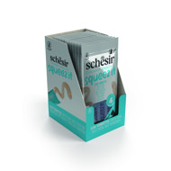 SCHESIR Squeez It Tuna kreminis skanėstas katėms su tunu, 4x15g