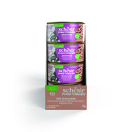 SCHESIR Young Sterilized tuna salmon konservai sterelizuotoms jaunoms katėms su tunu ir lašiša,  85g