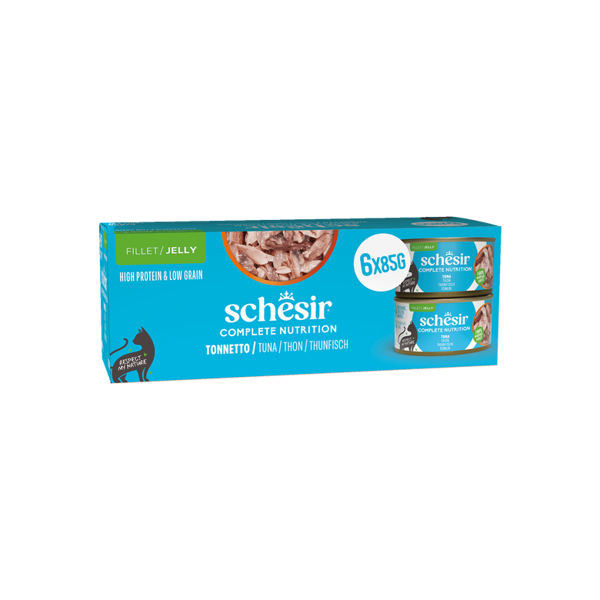 SCHESIR Complete Nutrition Tuna koservas  katėmsu tunu, 6x85g